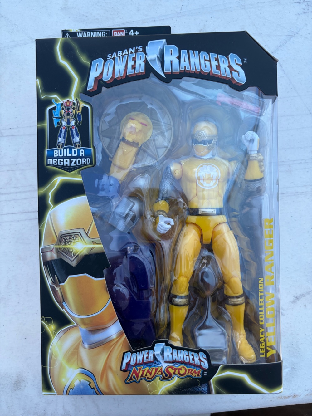 Power Rangers Yellow Ranger Ninja Storm Action Figure - Yellow and Black